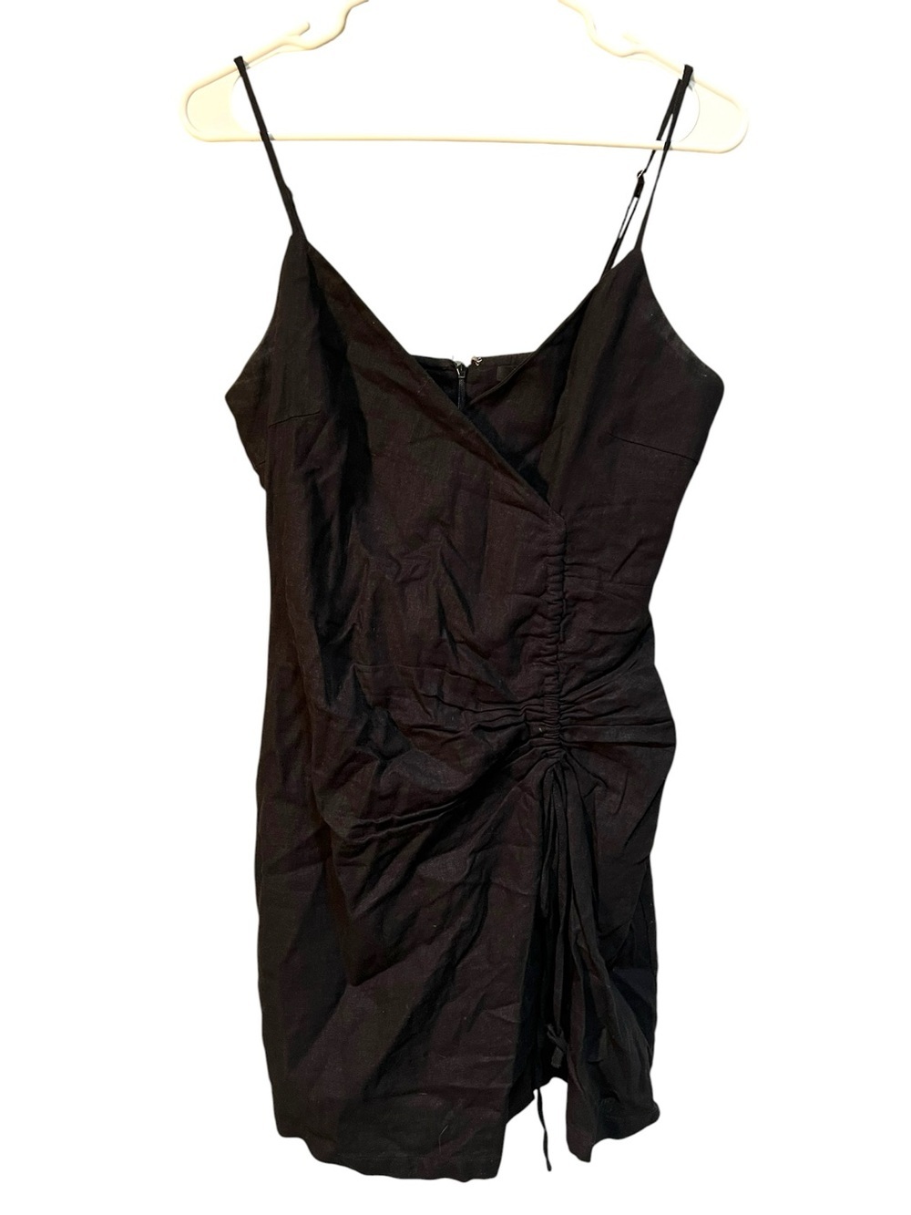 Forever 21 Women's Size Medium Mini Dress Sleeveless Faux Wrap Surplice Cinched